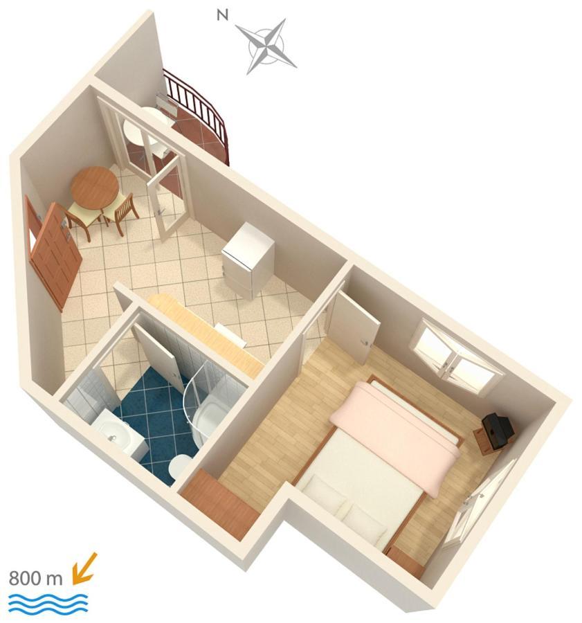 Apartment Njivice 5458D Экстерьер фото